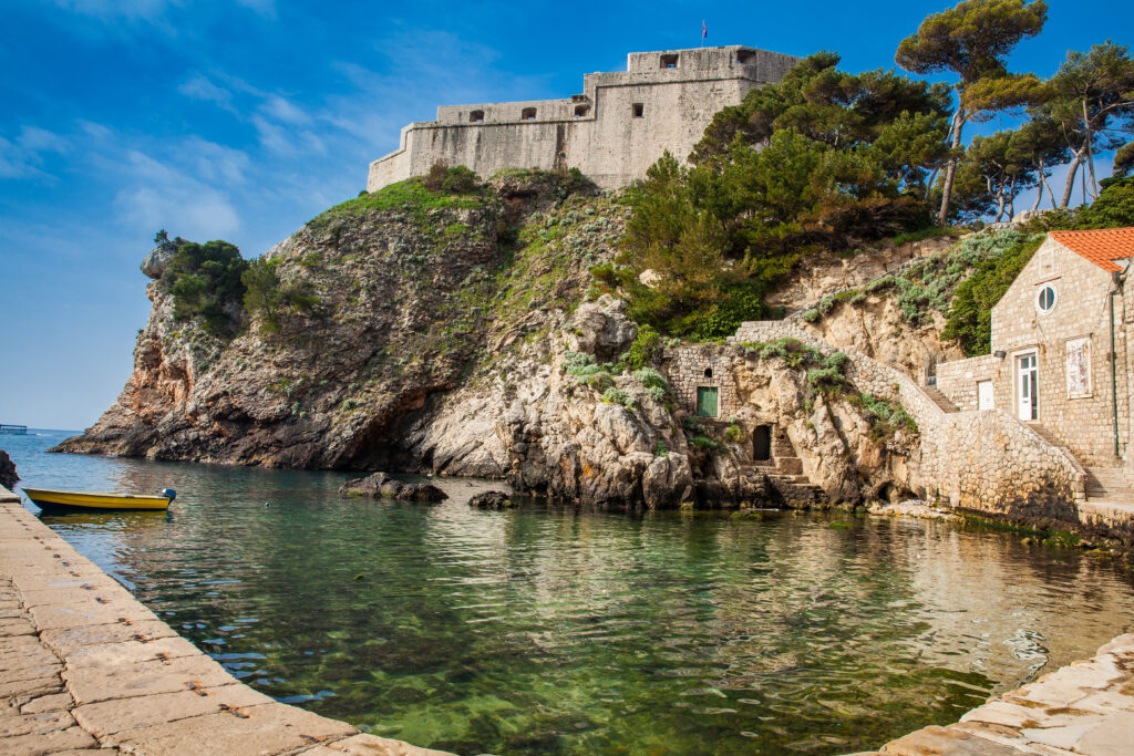 dubrovnik-west-pier-medieval-fort-lovrijenac-located-western-wall-city-2-1024x683 The Guardian of Dubrovnik: Legends of Fort Lovrijenac