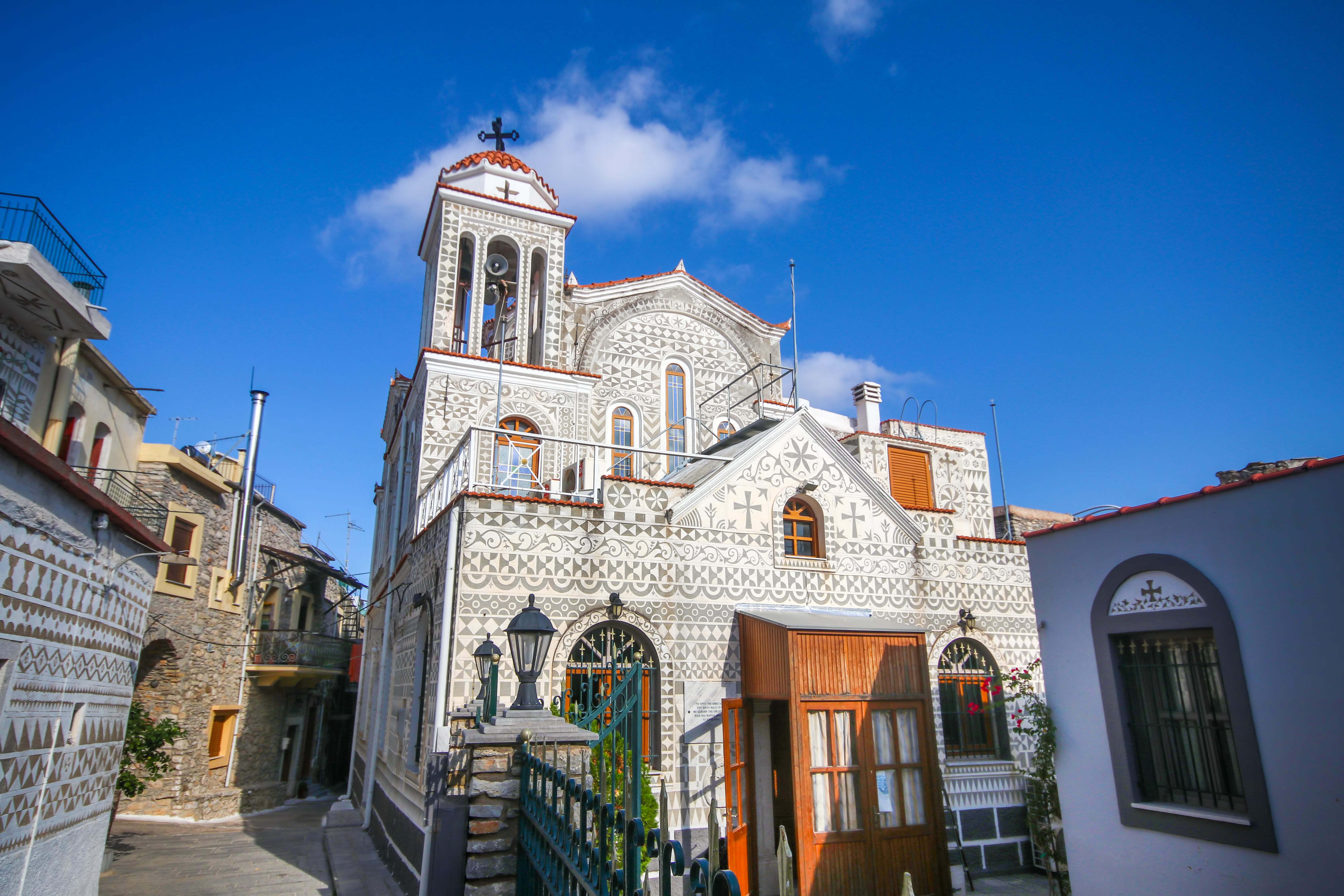 chios-greece-august-27-2022-orthodox-church-pyrgi-village-chios-island The mysterious legends of Pyrgi: home of Jason, leader of the Argonauts?