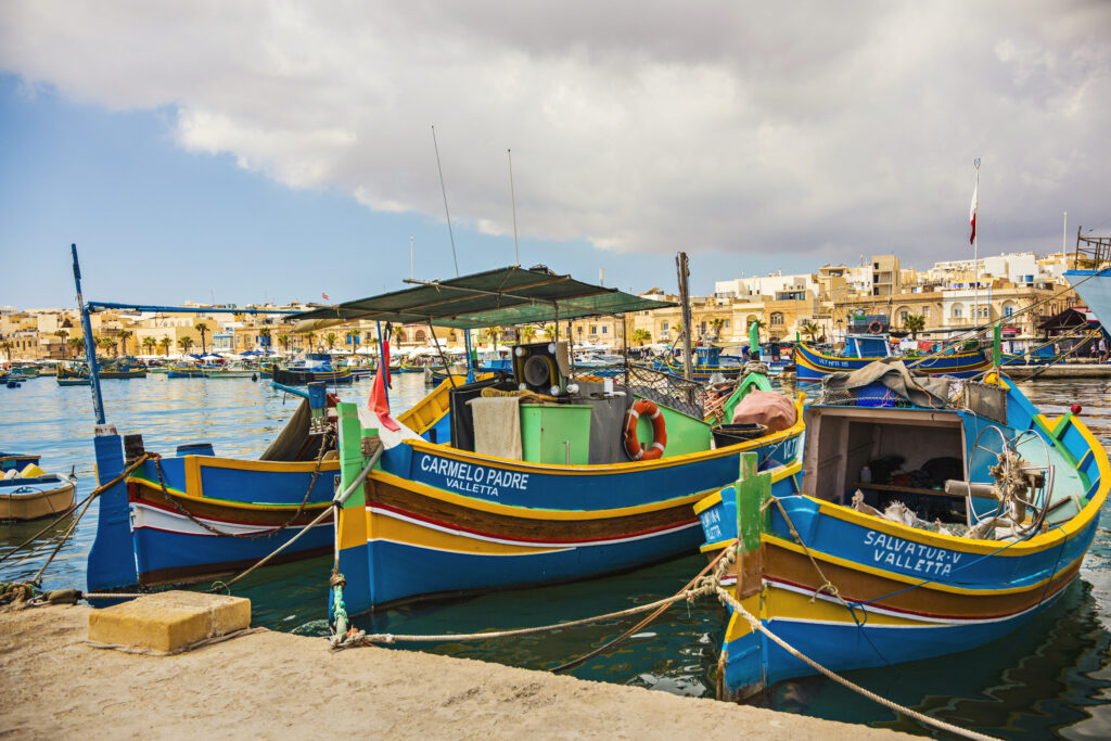 colorful-boats-maltese-fishing-village-marsaxlokk-malta-1-1024x683 The Mysterious Legends of Marsaxlokk: The Story of the Dragon Slayer