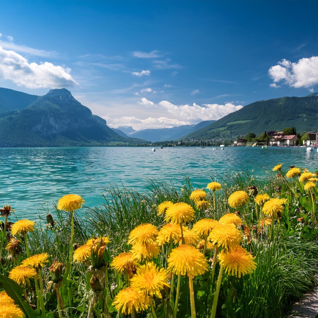 dandelion-flowers-lake-annecy-1024x1024 The monster in the lake: The mystery of Lac d'Annecy