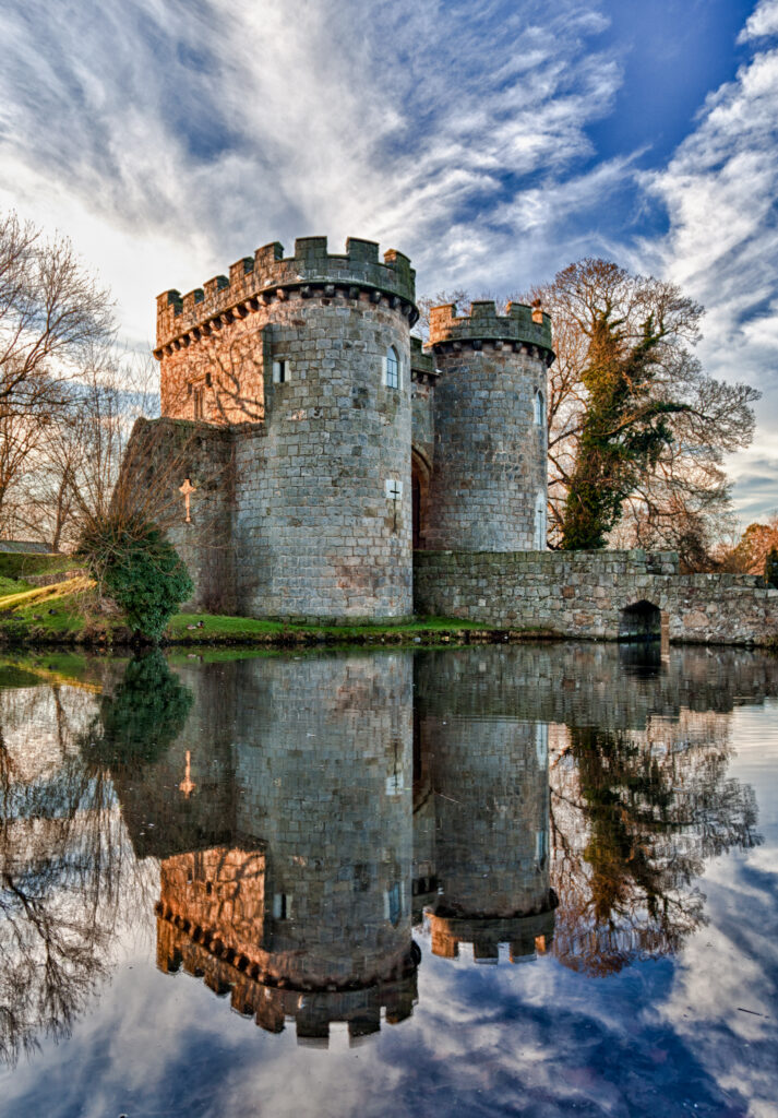 whittington-castle-shropshire-reflecting-moat-713x1024 Whittington Castle: The mysterious fortress that guards the Marian Chalice