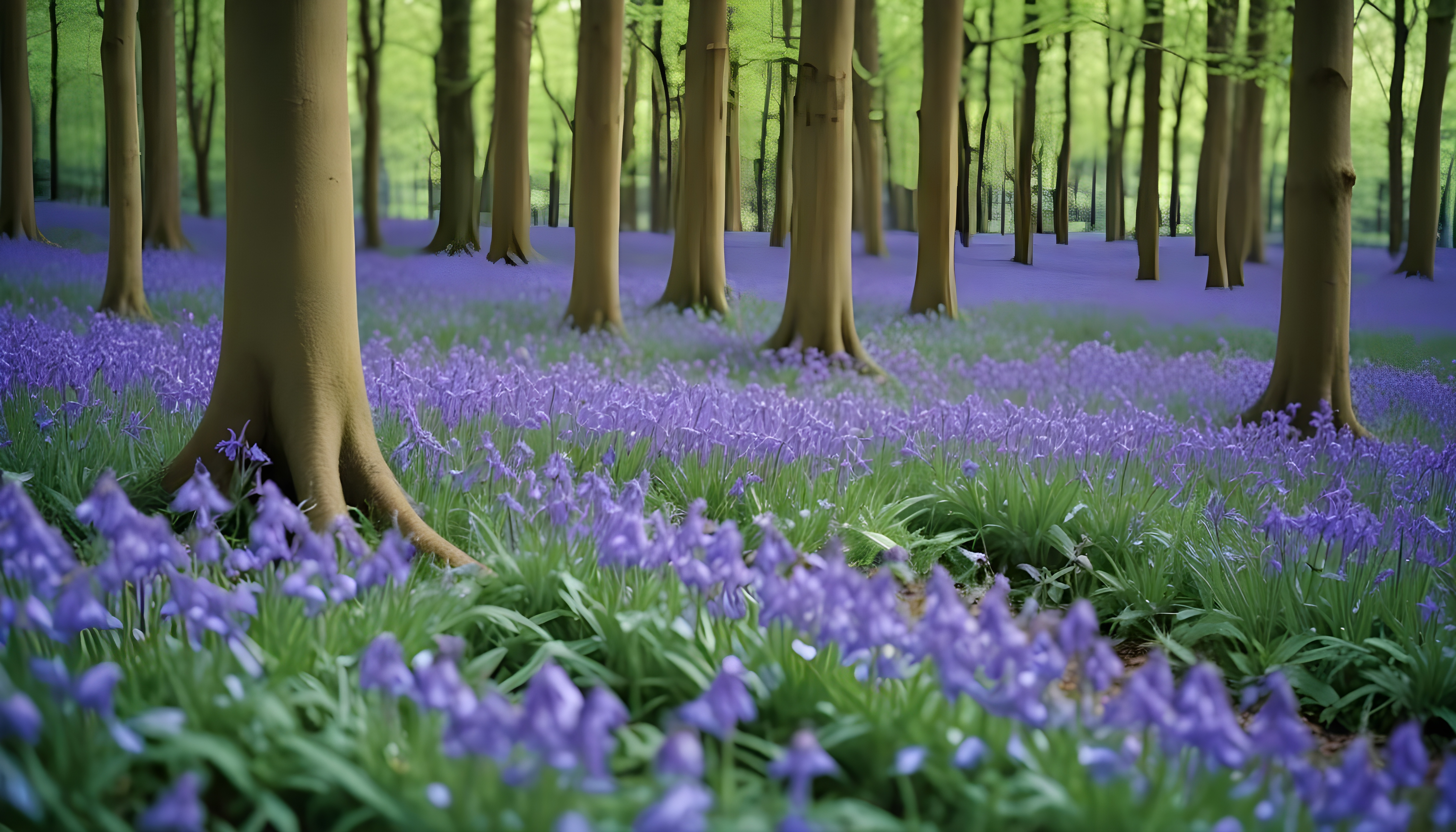 forest-with-purple-flowers-forest-trees The enchanted Hallerbos: a fairytale forest in the heart of Belgium